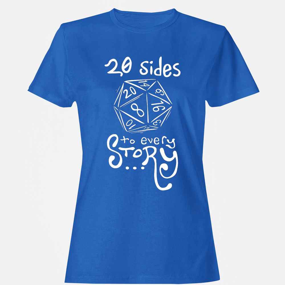 20 Sides to Every Story Women's T-Shirt - Royal - 14