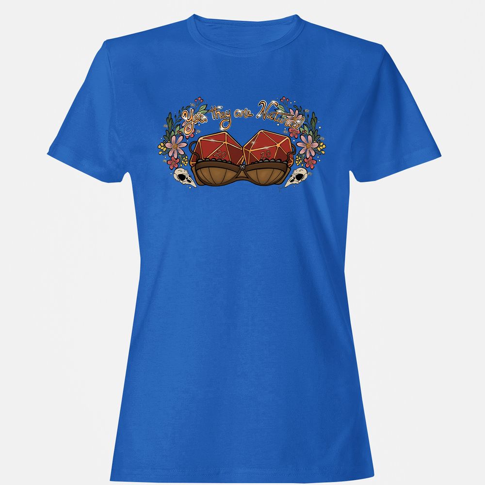 Yes They're Natural Women's T-Shirt - Royal - 14