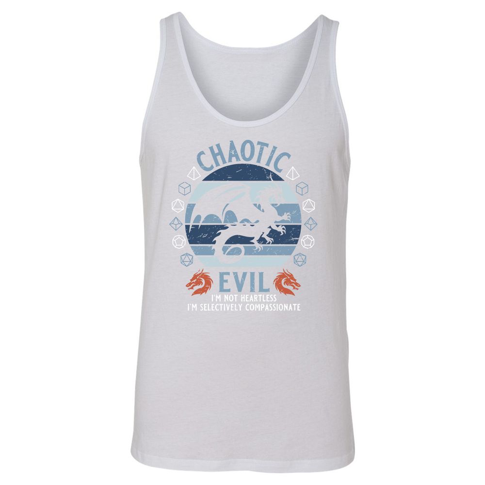 Chaotic Evil 2 Unisex Jersey Tank - White - 14