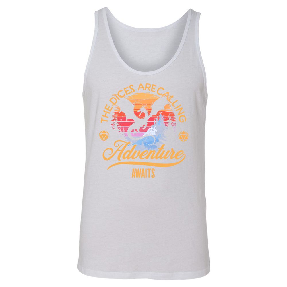 The Dices Are Calling Unisex Jersey Tank - White - 14