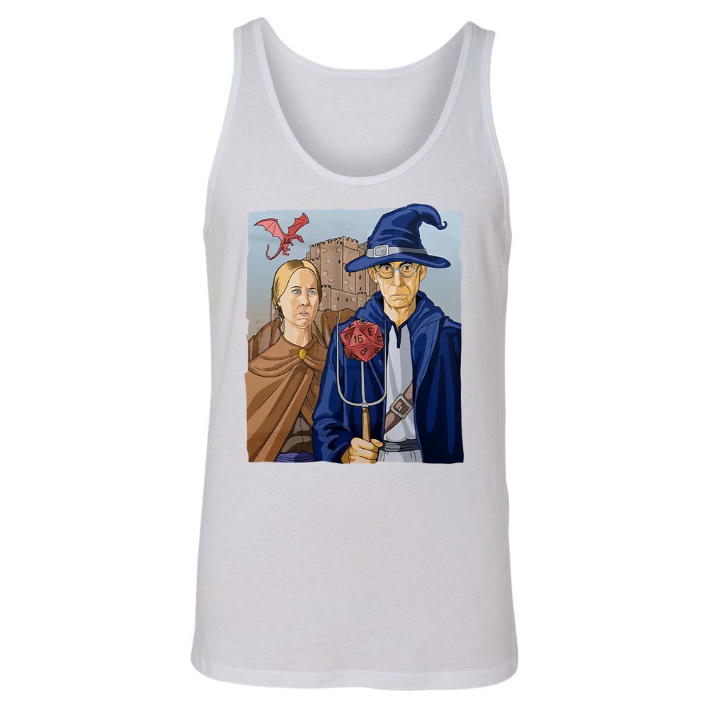 DnD Gothic Unisex Jersey Tank - White - 14