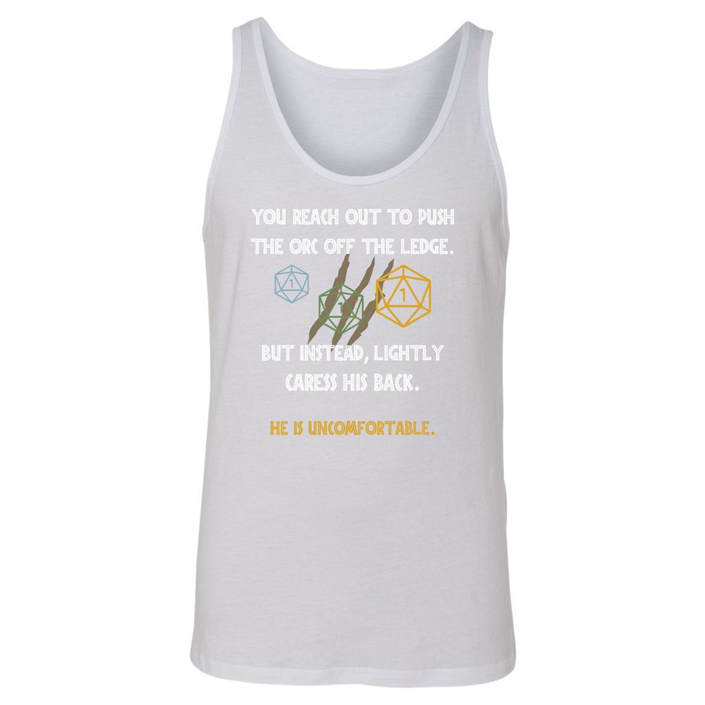 YOU REACH OUT TO PUSH Unisex Jersey Tank - White - 14
