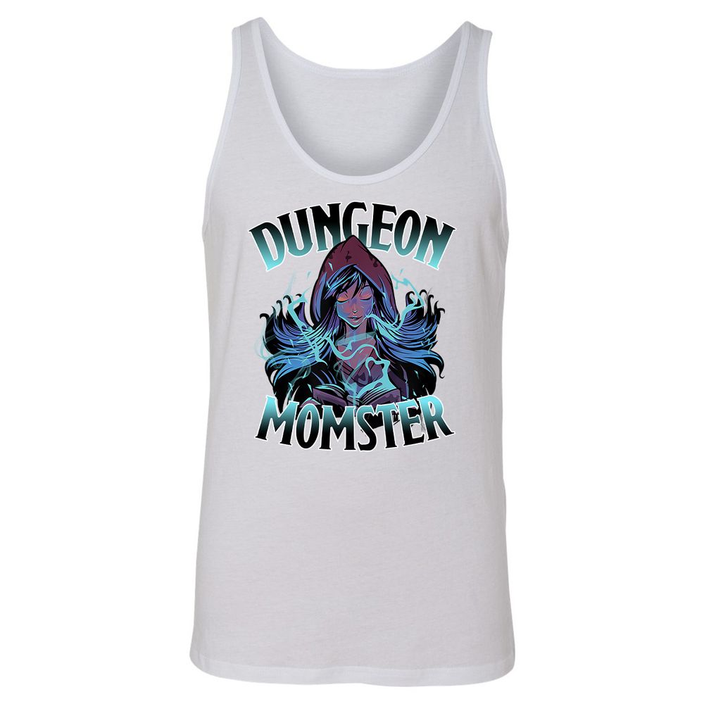 Dungeon Momster Unisex Jersey Tank - White - 14