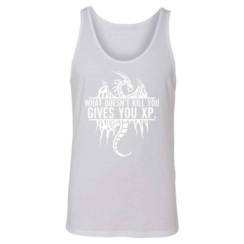 What Doesn't Kill You Unisex Jersey Tank - White - 14