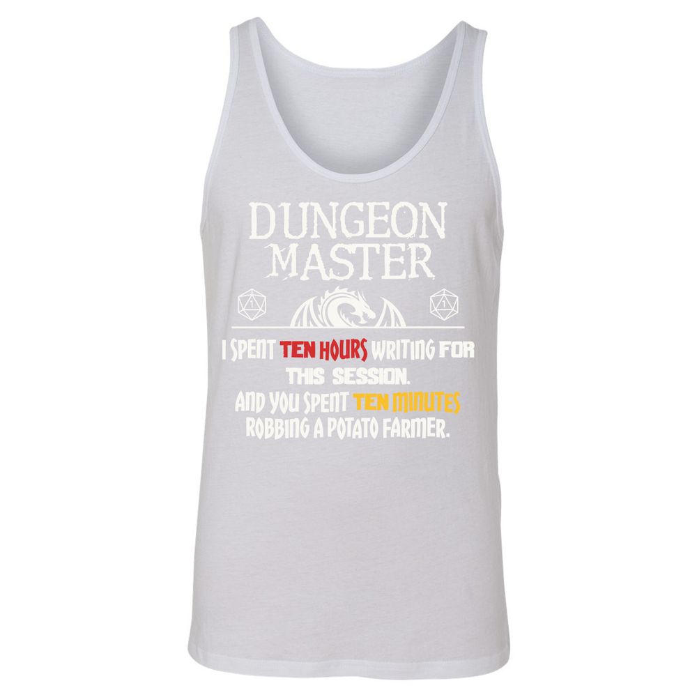 Dungeon Master Chaos Meme Unisex Jersey Tank - White - 14