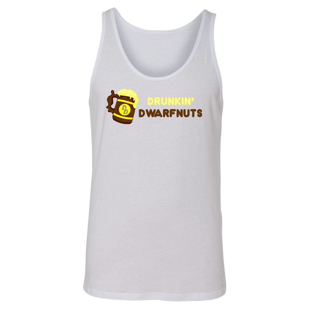 Drunkin' Dwartnuts Unisex Jersey Tank - White - 14