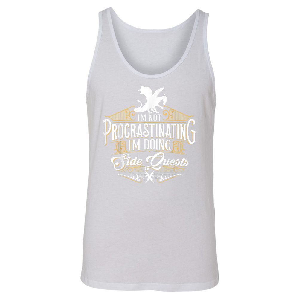 I'm Doing Side Quests Unisex Jersey Tank - White - 14
