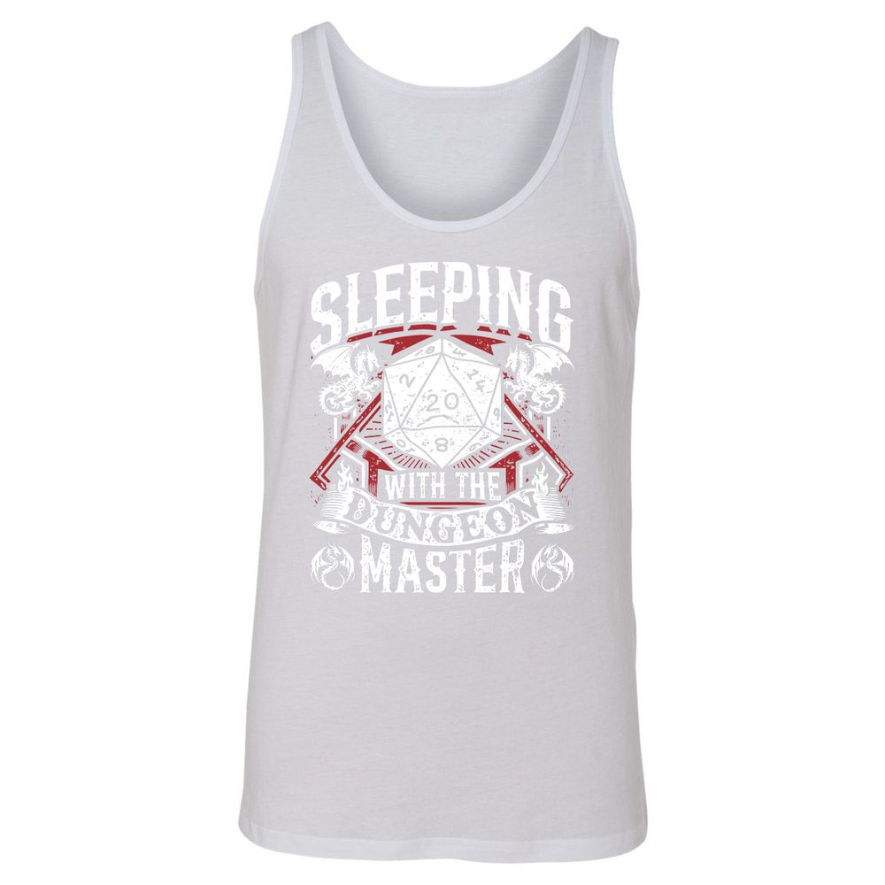 Sleeping With The DM Unisex Jersey Tank - White - 14