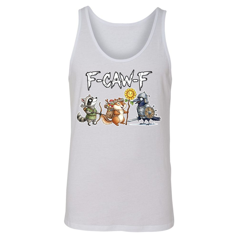 F-CAW-F Adventuring party Unisex Jersey Tank - White - 14