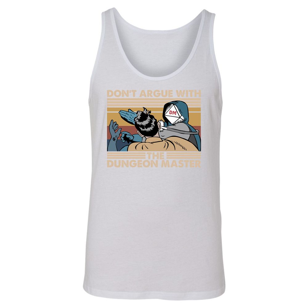 Don't Argue With The DM Unisex Jersey Tank - White - 14