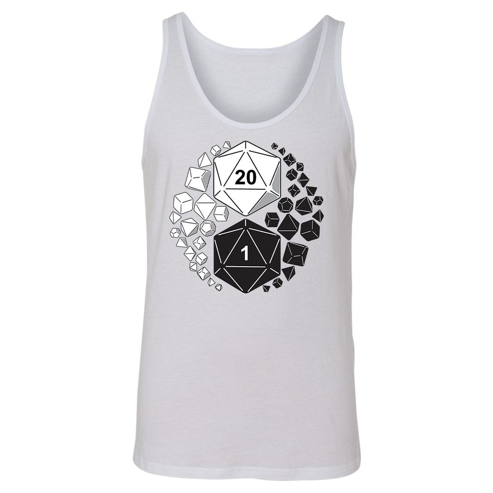 Gaming Yin Yang Unisex Jersey Tank - White - 14