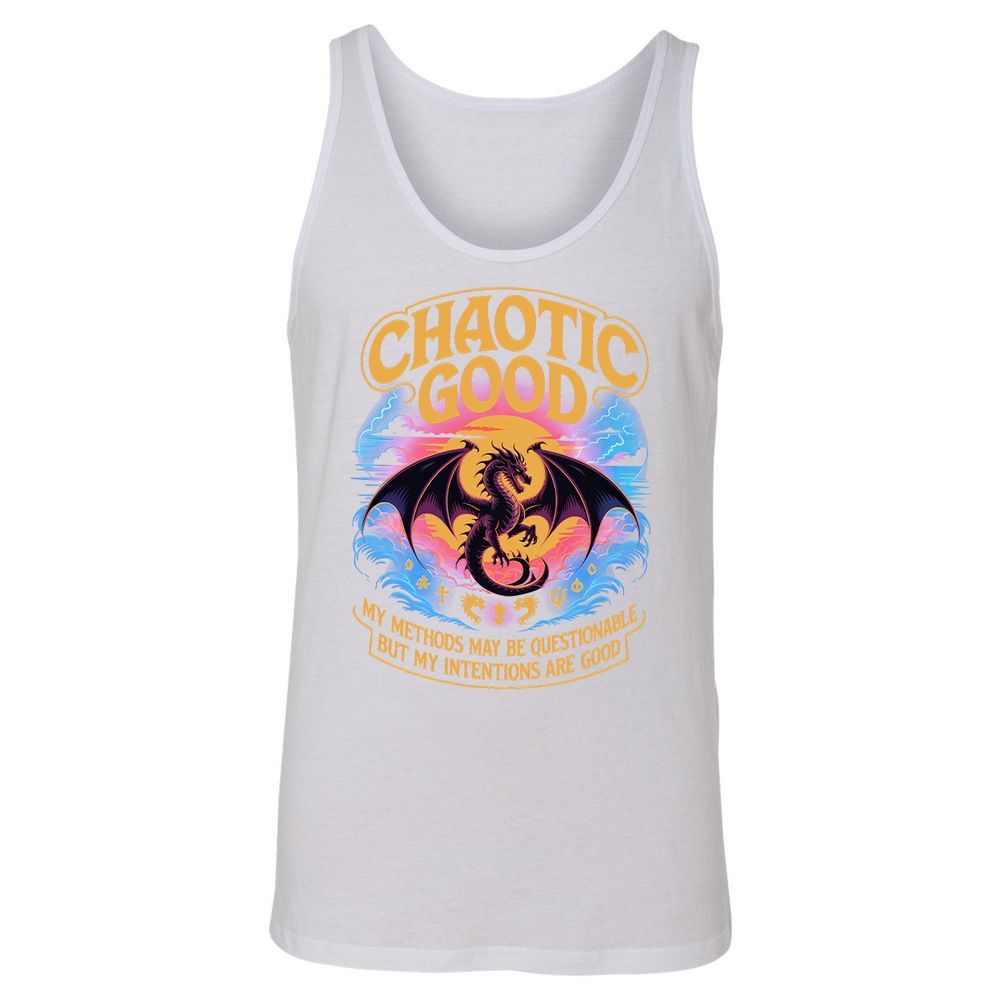 Chaotic Good Unisex Jersey Tank - White - 14