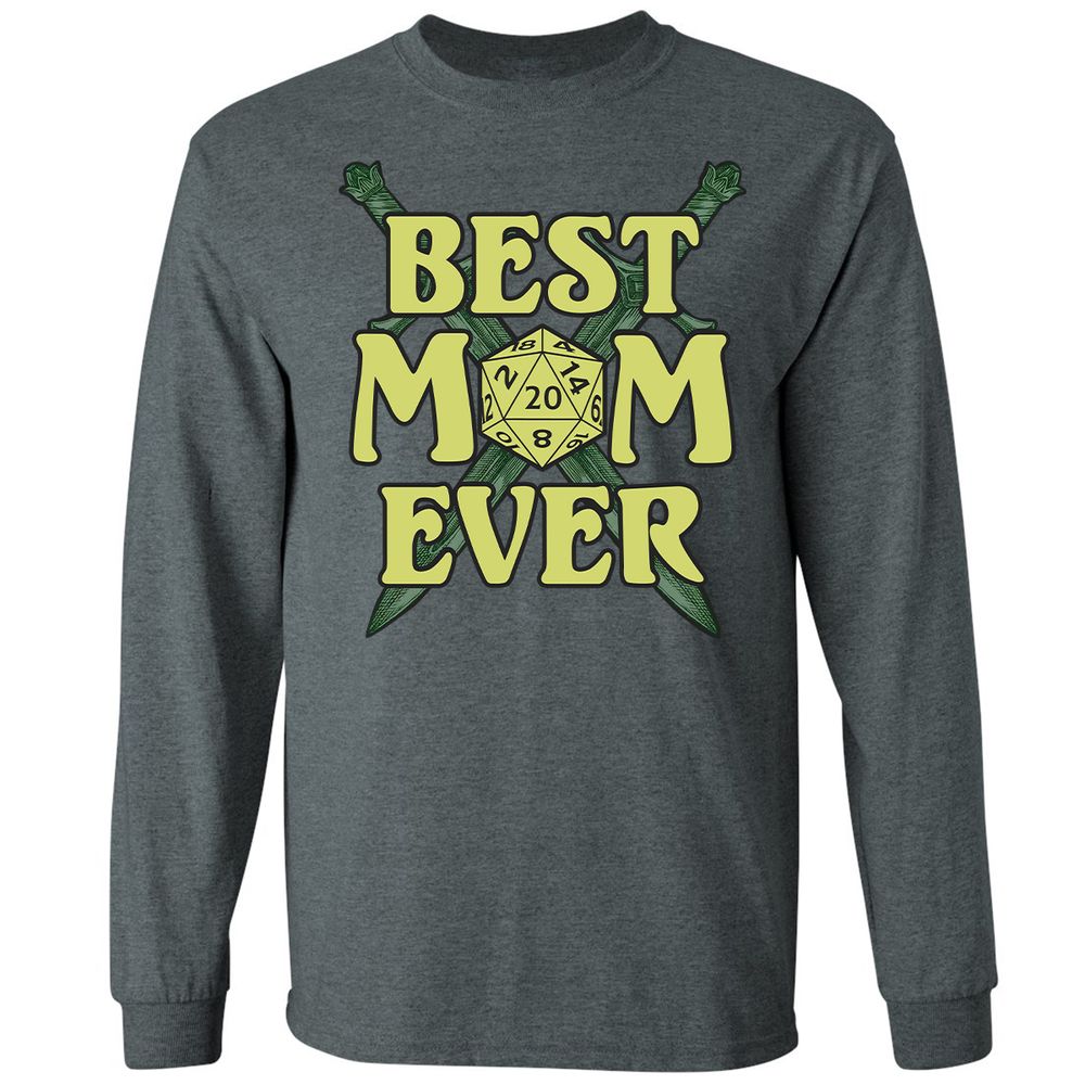 Best Mom Ever Long Sleeve T-Shirt - Dark Heather - 15