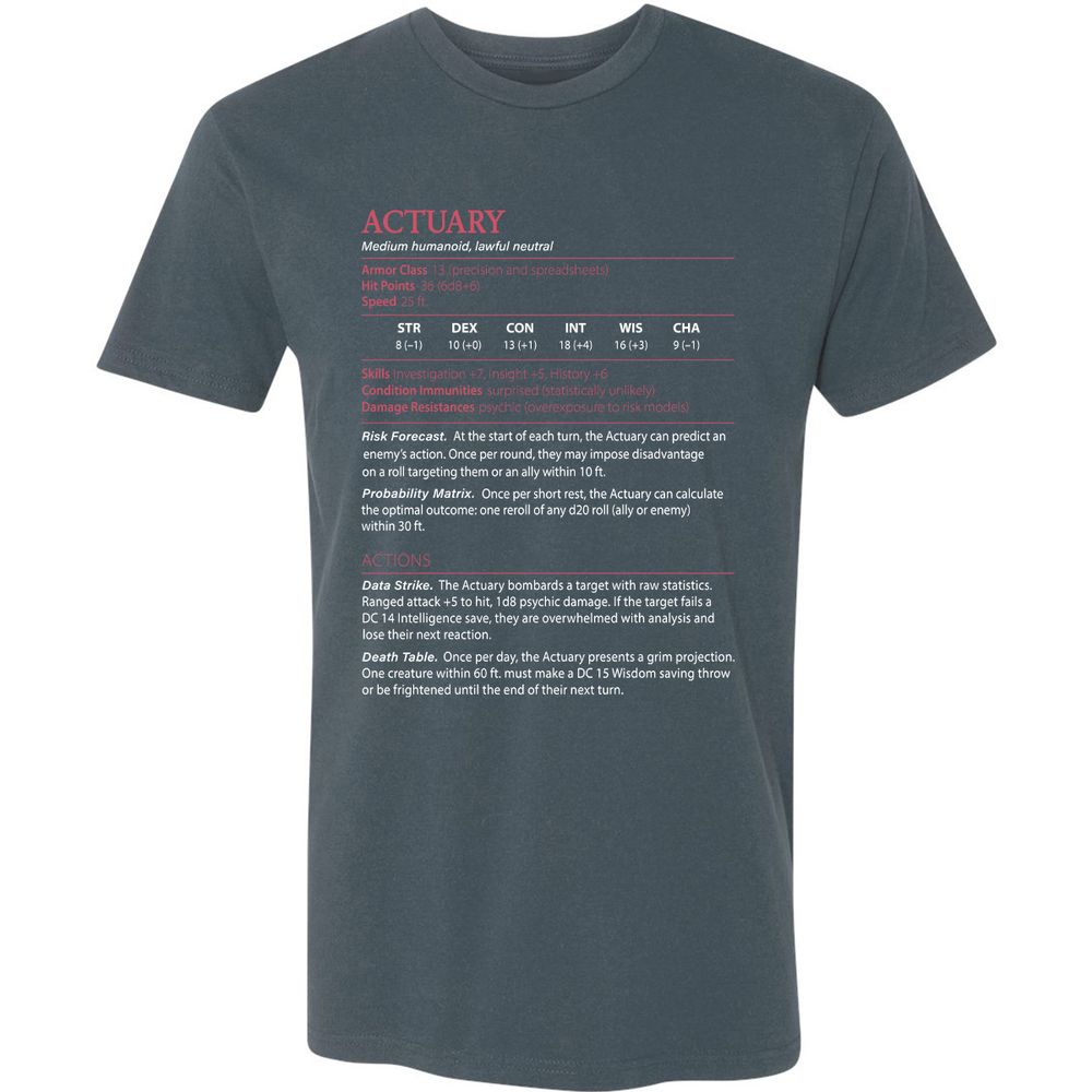 Actuary Stats - Indigo - 15