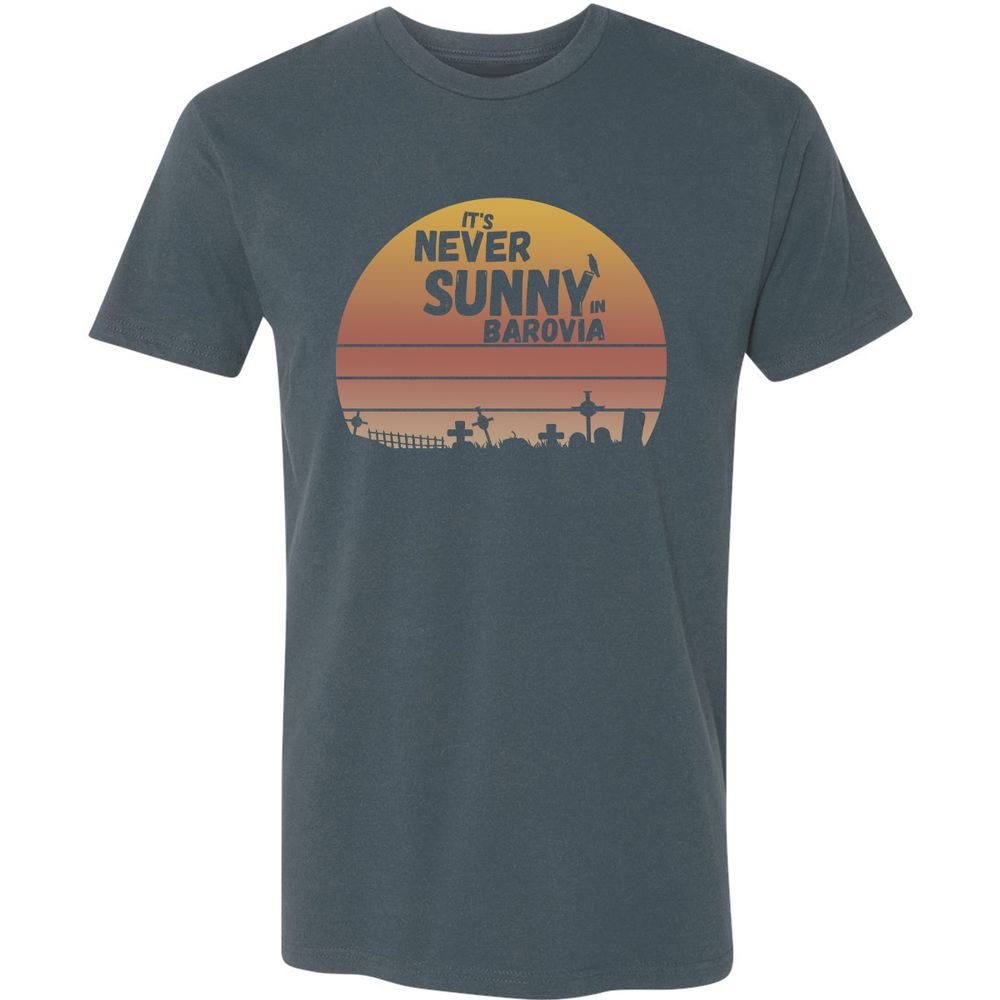 Vintage It's Never Sunny In Barovia Premium Unisex T-Shirt - Indigo - 15