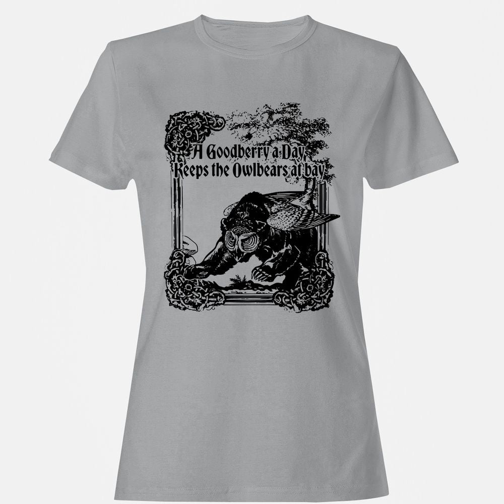 A Goodberry A Day Keeps The Owlbears At Bay Women's T-Shirt - Sport Grey - 15