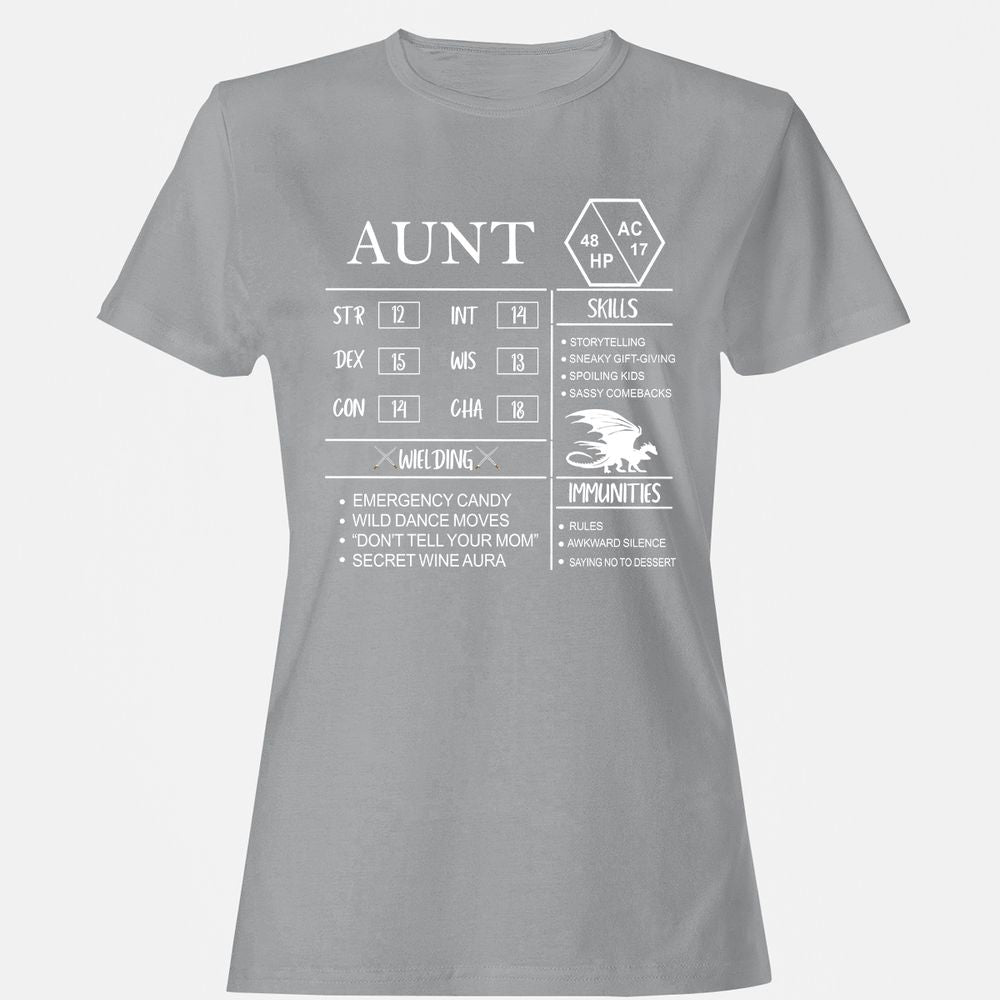 Aunt Stats Women's T-Shirt - Sport Grey - 15
