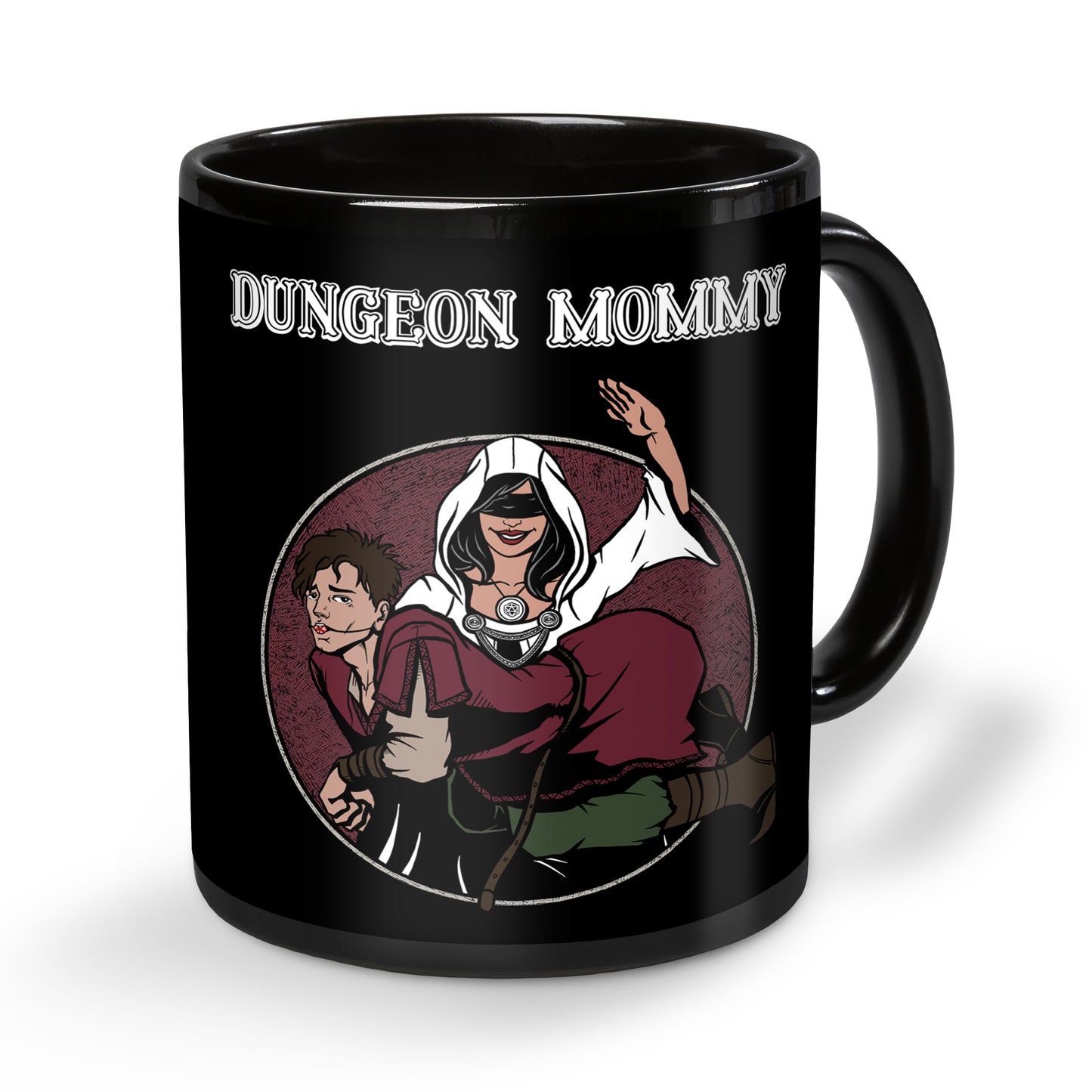 Dominant Dungeon Mommy Black Ceramic Mug