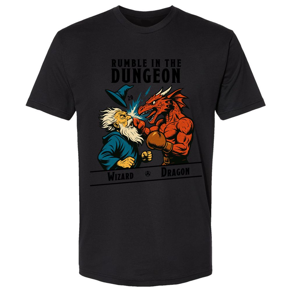 Rumble in the Dungeon Premium Unisex T-Shirt - Black - 16