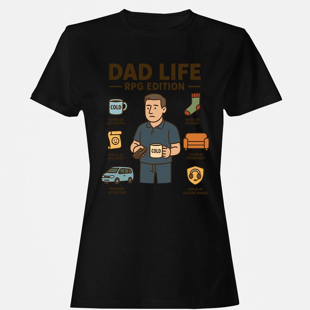 Dad Life RPG Edition Women's T-Shirt - Black - 16