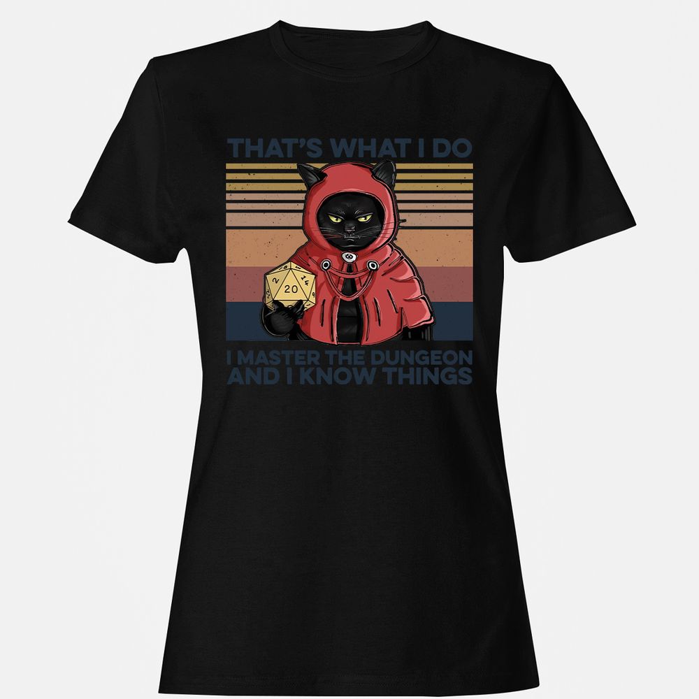 I Master The Dungeons Women's T-Shirt - Black - 16
