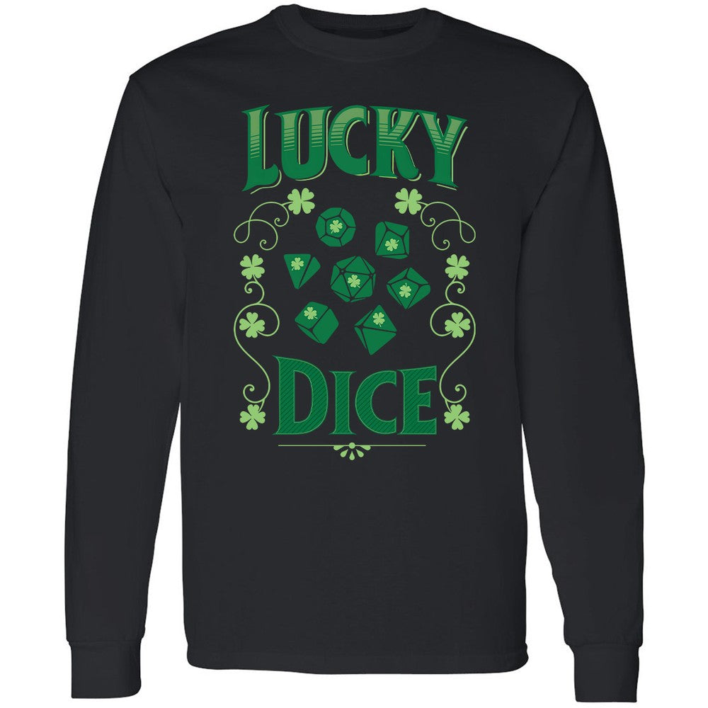 Lucky Dice Long Sleeve T-Shirt - Black - 16