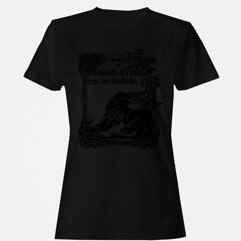 A Goodberry A Day Keeps The Owlbears At Bay Women's T-Shirt - Black - 16