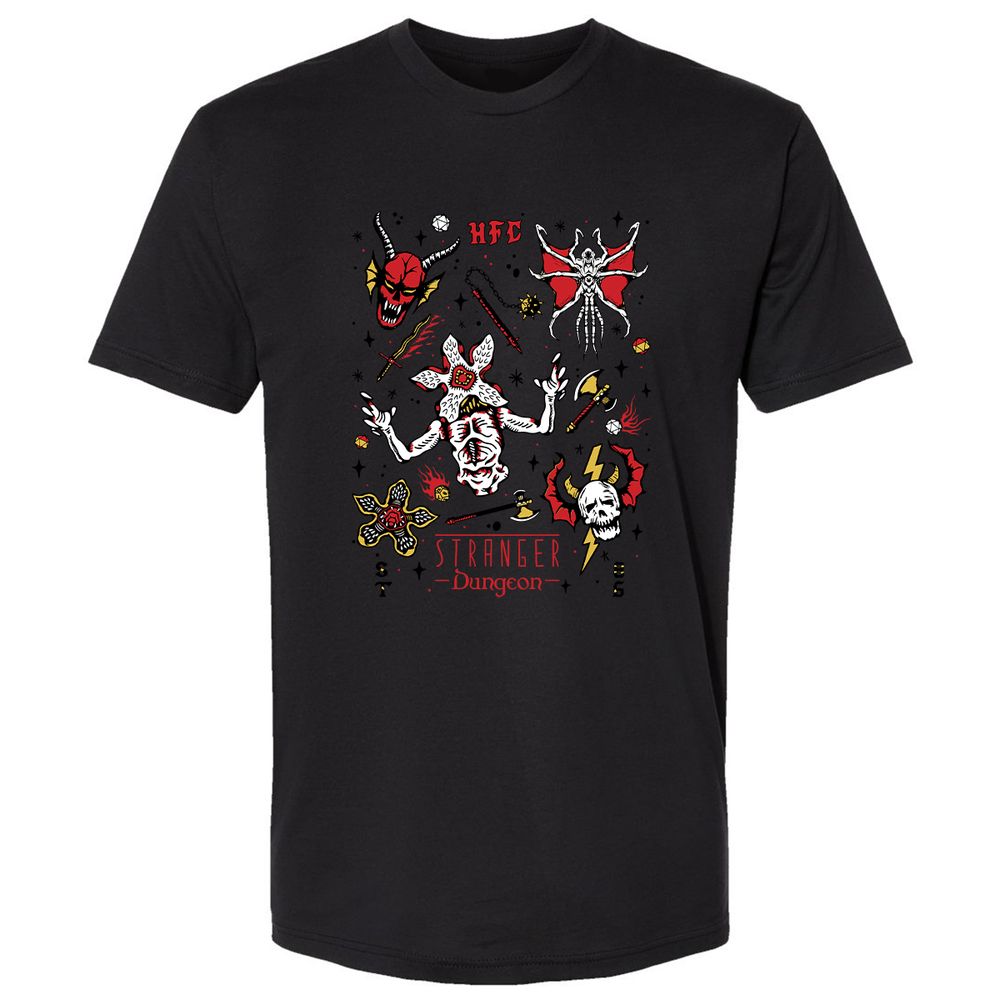 STRANGER DUNGEON Premium Unisex T-Shirt - Black - 16
