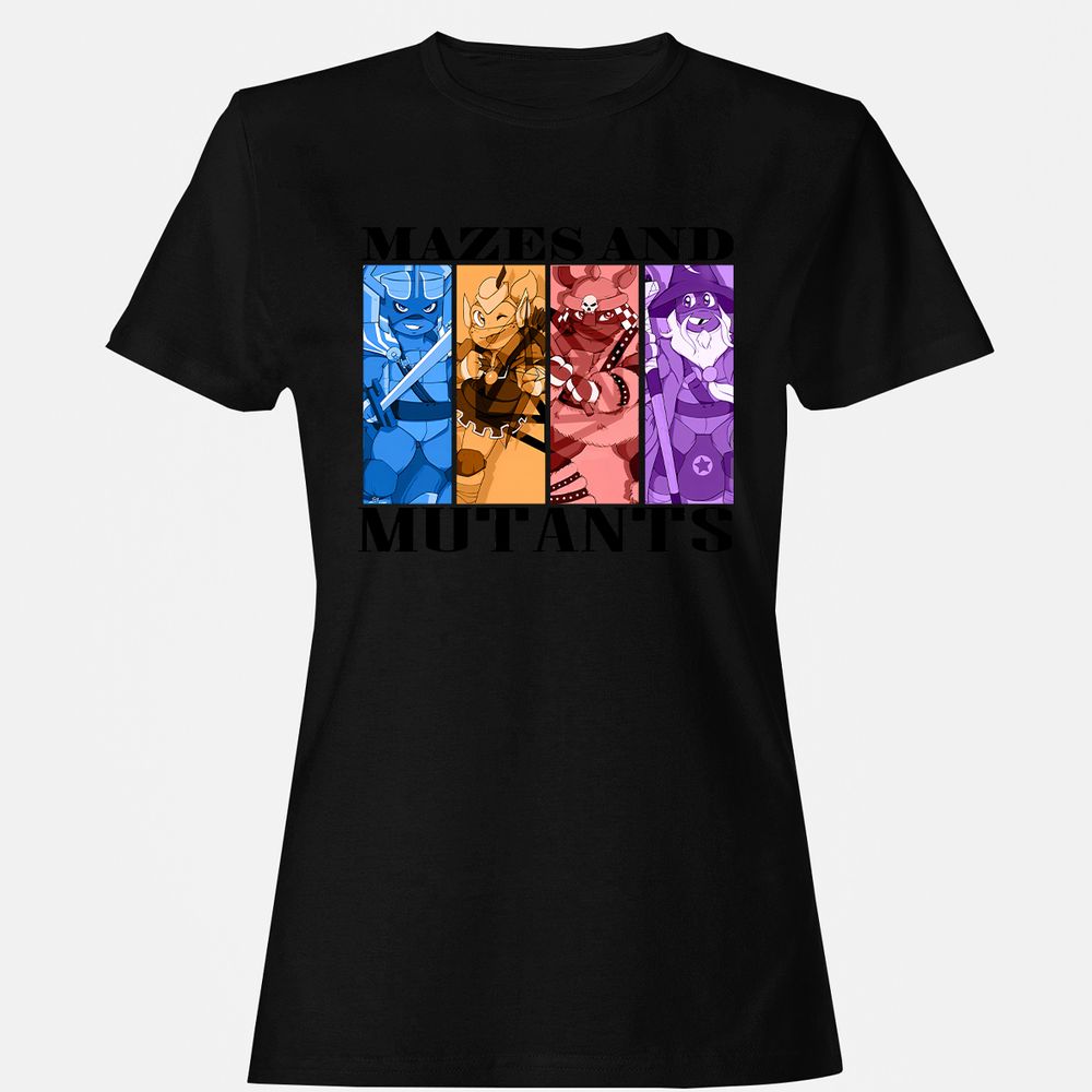 Mazes & Mutants Women's T-Shirt - Black - 16