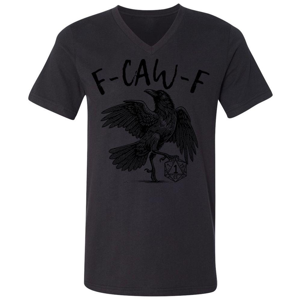 Unisex V-Neck T-Shirt - White - Black - 16