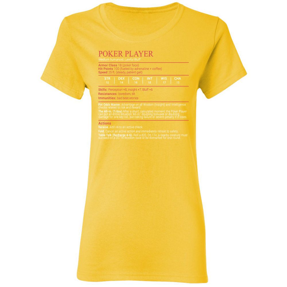 Poker Player Stats Block - Daisy - 16