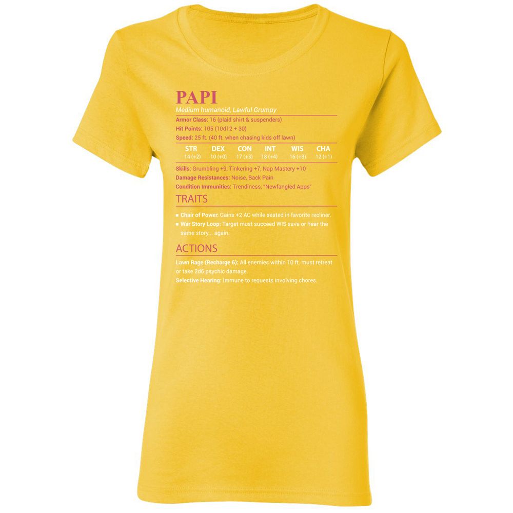 Papi Stats Women's T-Shirt - Daisy - 16