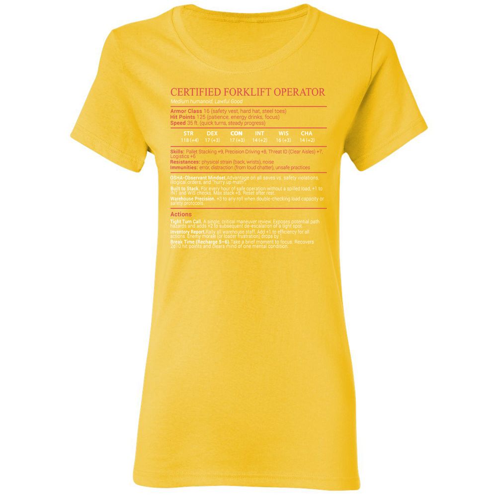 Certified Forklift Operator Stats Block - Daisy - 16
