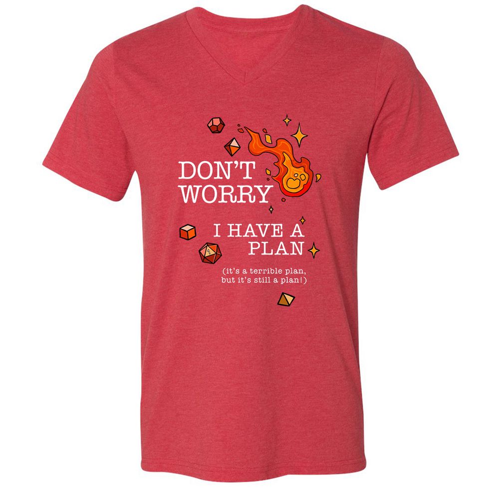 Don’t Worry I Have a Plan - Heather Red - 16