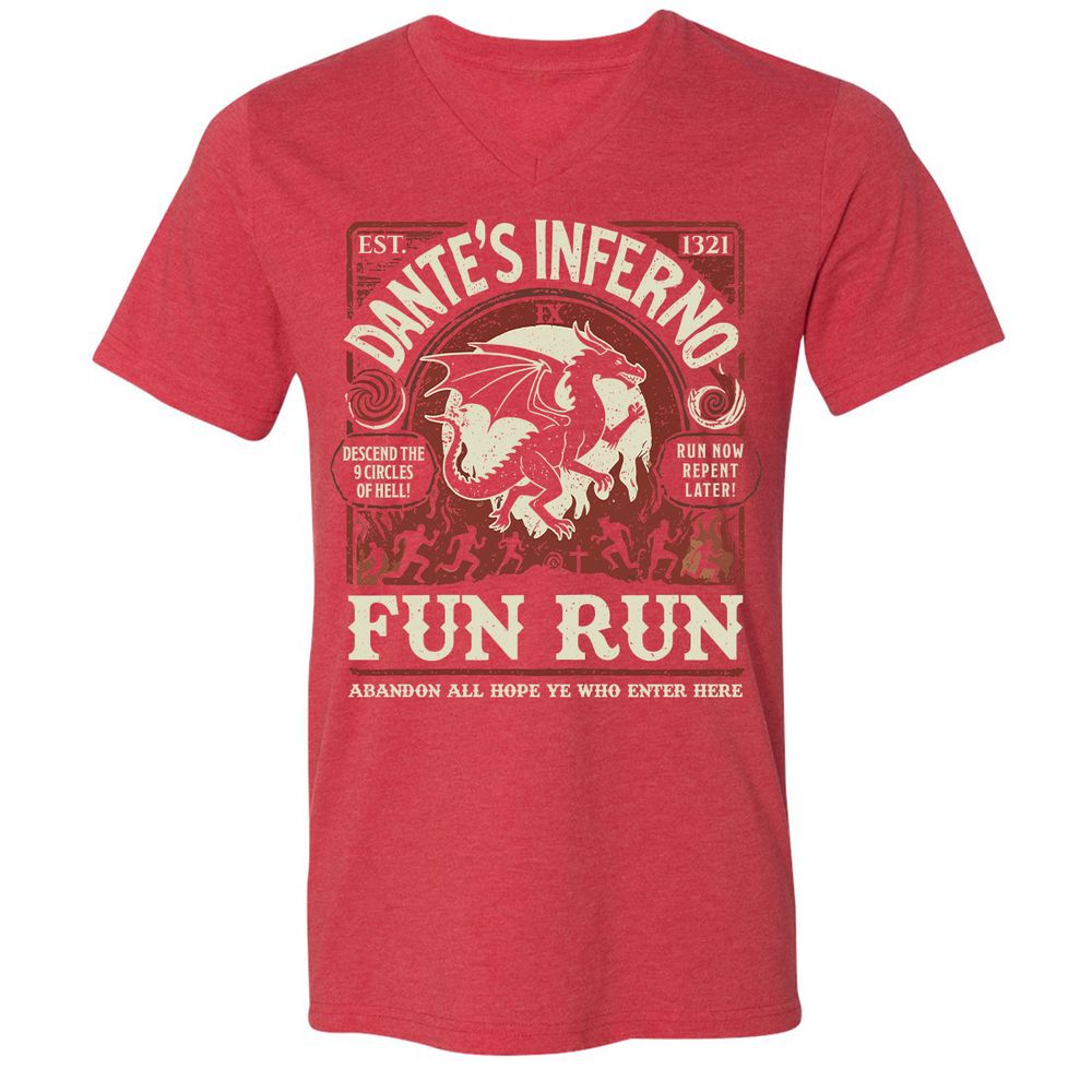 Dante’s Inferno Fun Run – Faerun Fantasy - Heather Red - 16