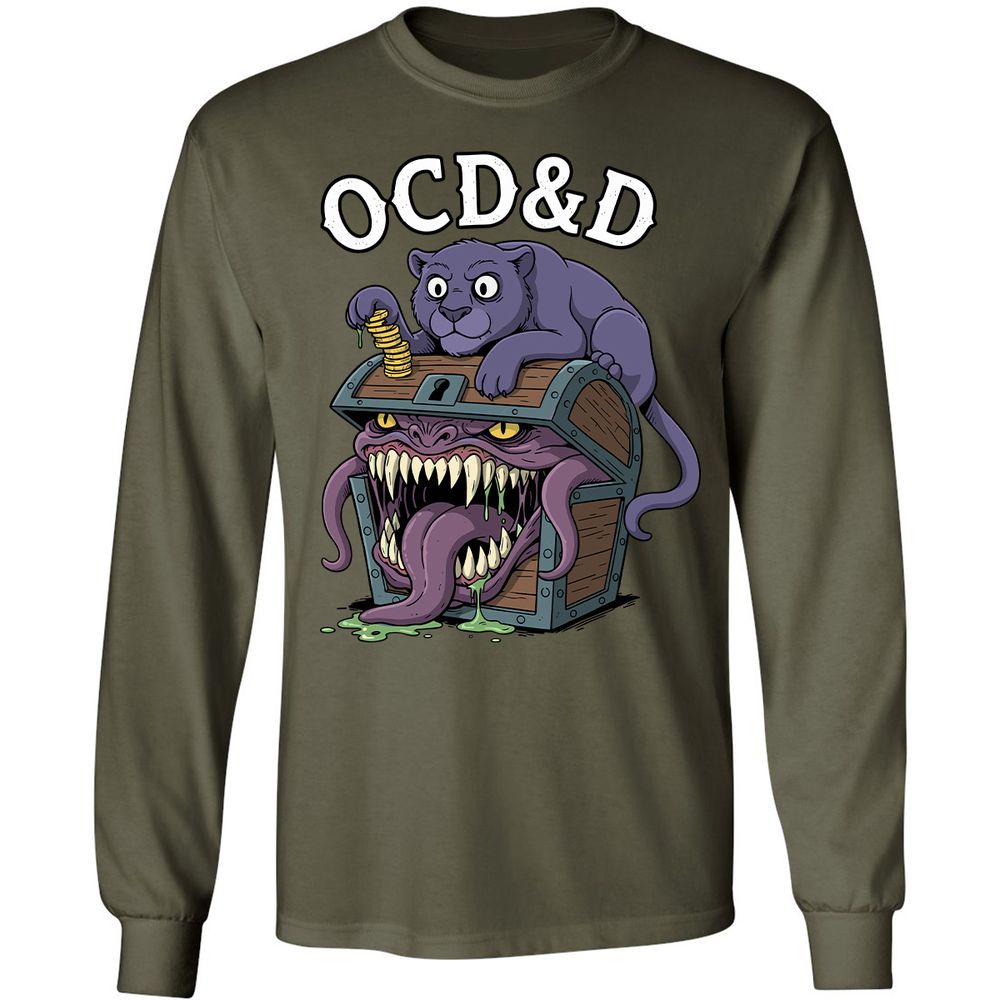 OCD&D Long Sleeve T-Shirt - Military Green - 16