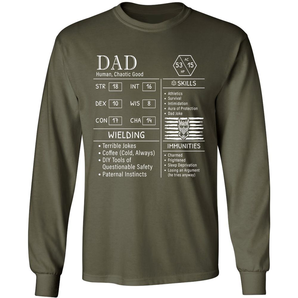 Dad Stats New - Military Green - 16