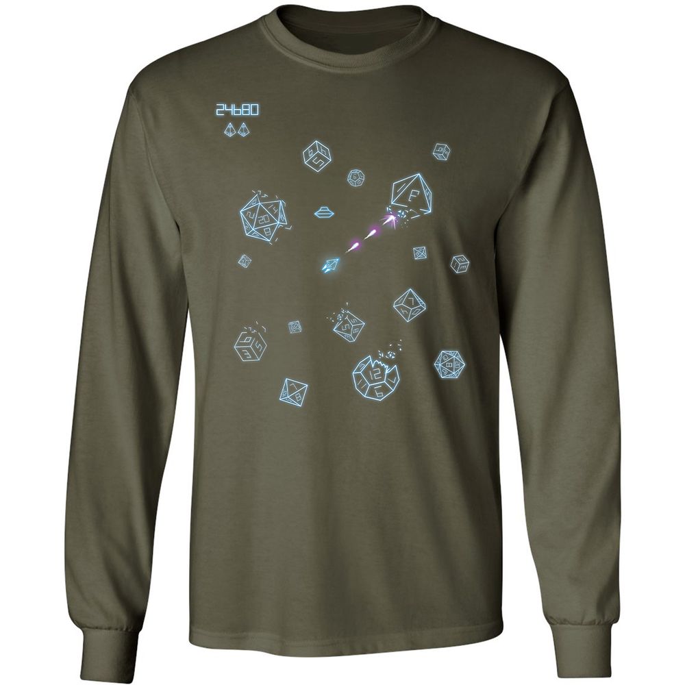 The Dices Game Long Sleeve T-Shirt - Military Green - 16