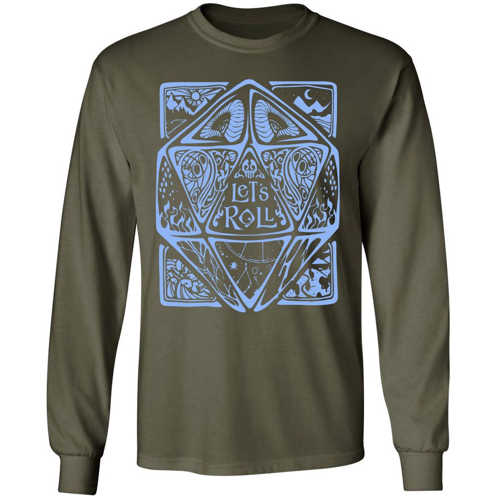 Let's Roll Long Sleeve T-Shirt - Military Green - 16