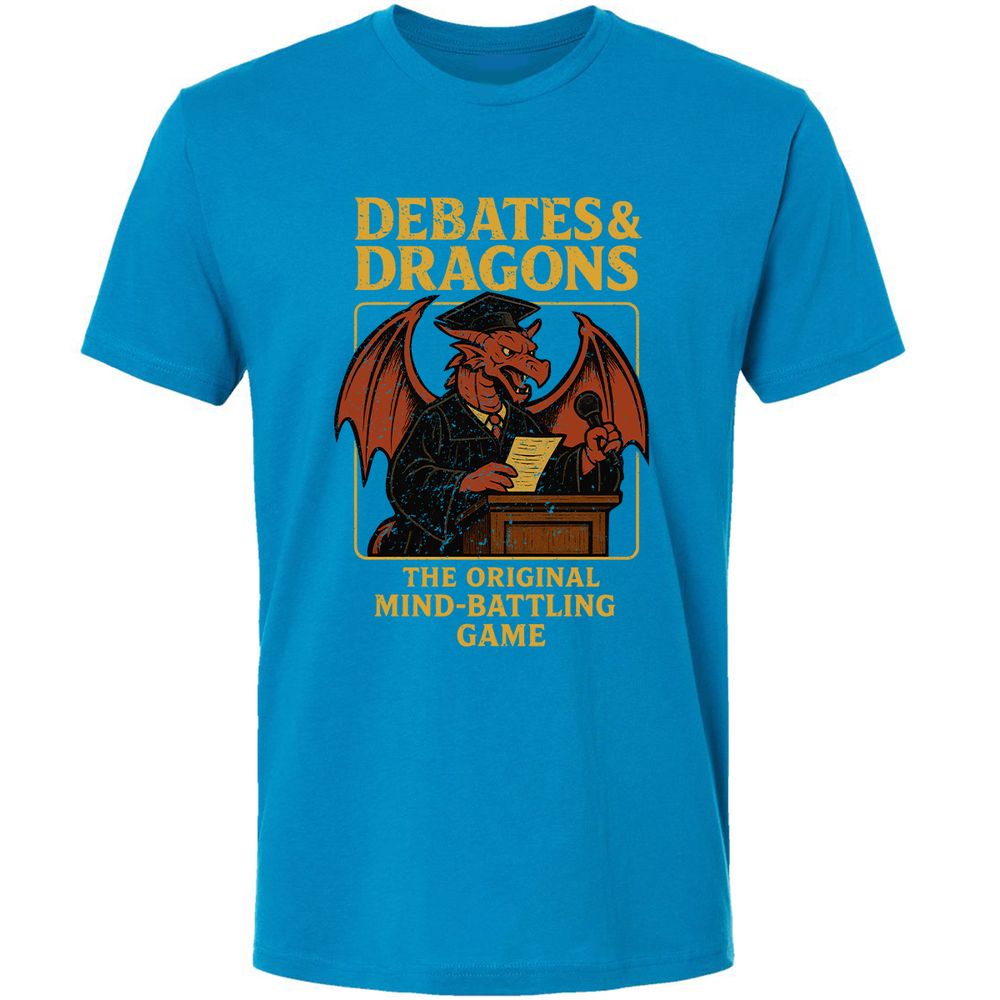 Debates & Dragons Premium Unisex T-Shirt - Turquoise - 16