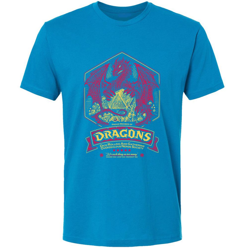Fantasy Dragon With Dice - Turquoise - 16