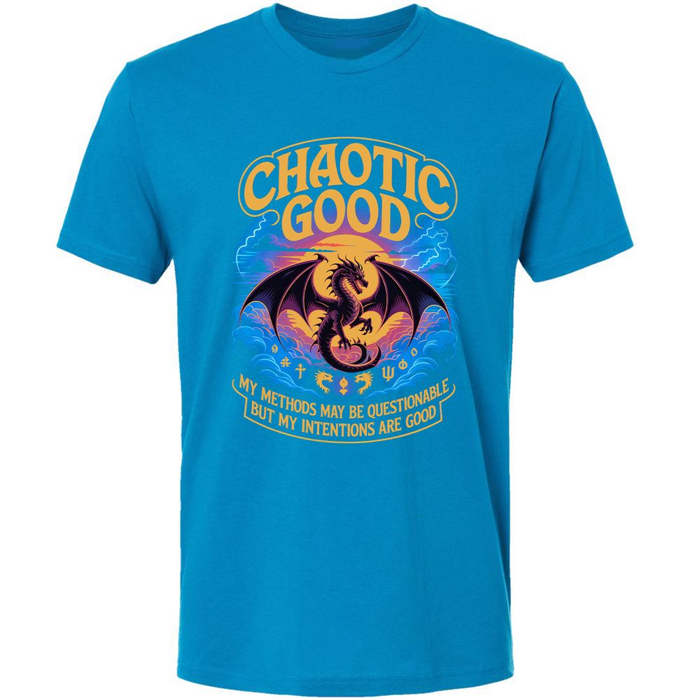 Chaotic Good Premium Unisex T-Shirt - Turquoise - 16