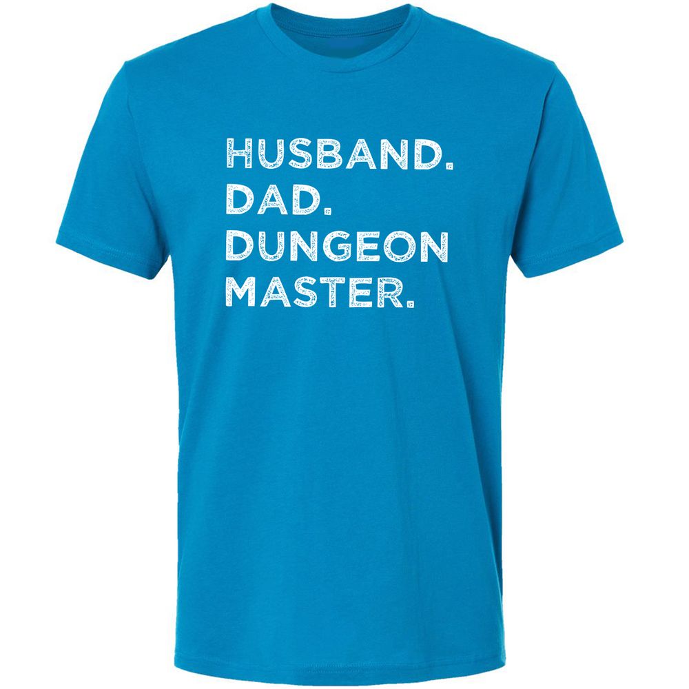 Husband Dad Dungeon Master Premium Unisex T-Shirt - Turquoise - 16
