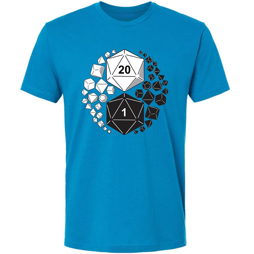 Gaming Yin Yang Premium Unisex T-Shirt - Turquoise - 16