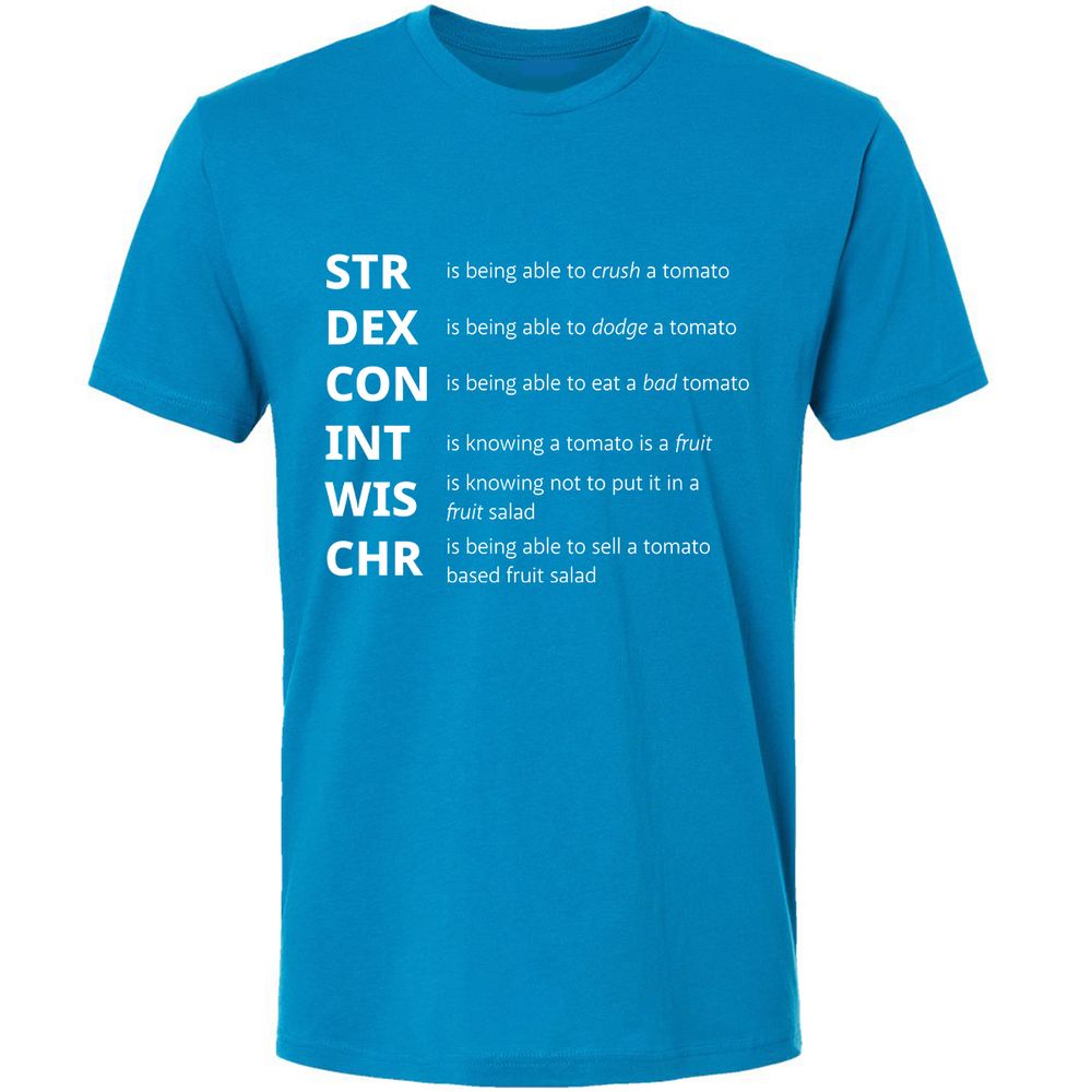 Tomato Stats – RPG Meme Edition - Turquoise - 16