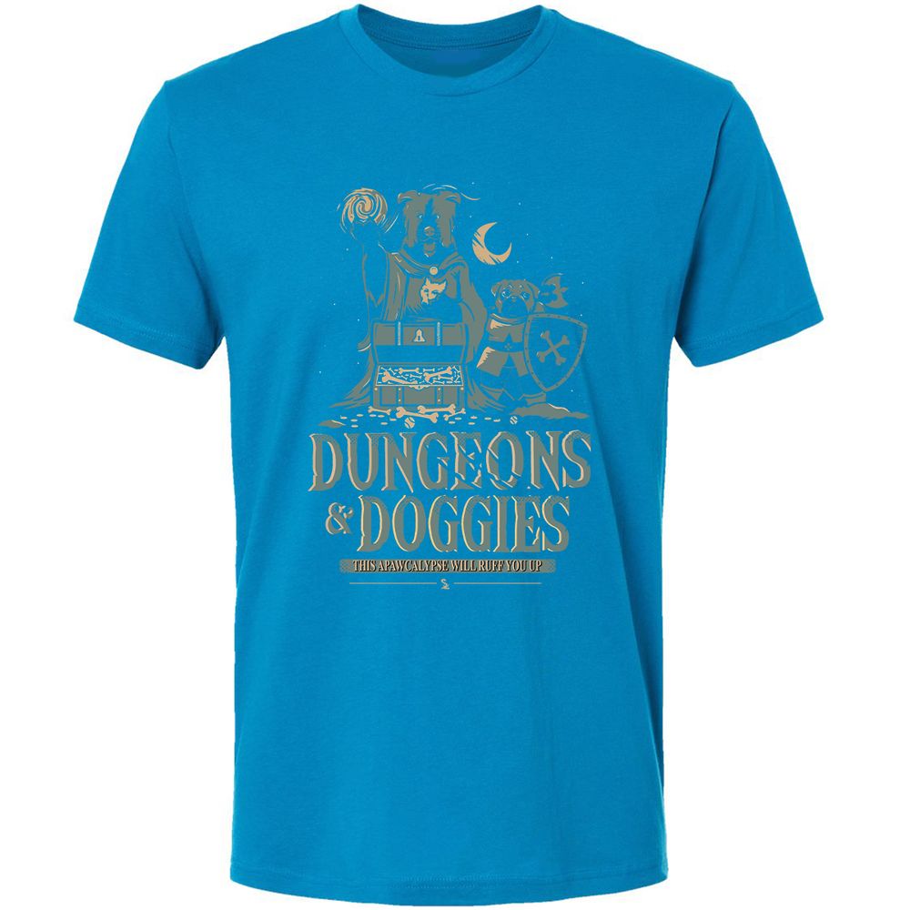 Dungeons & Doggies Premium Unisex T-Shirt - Turquoise - 16