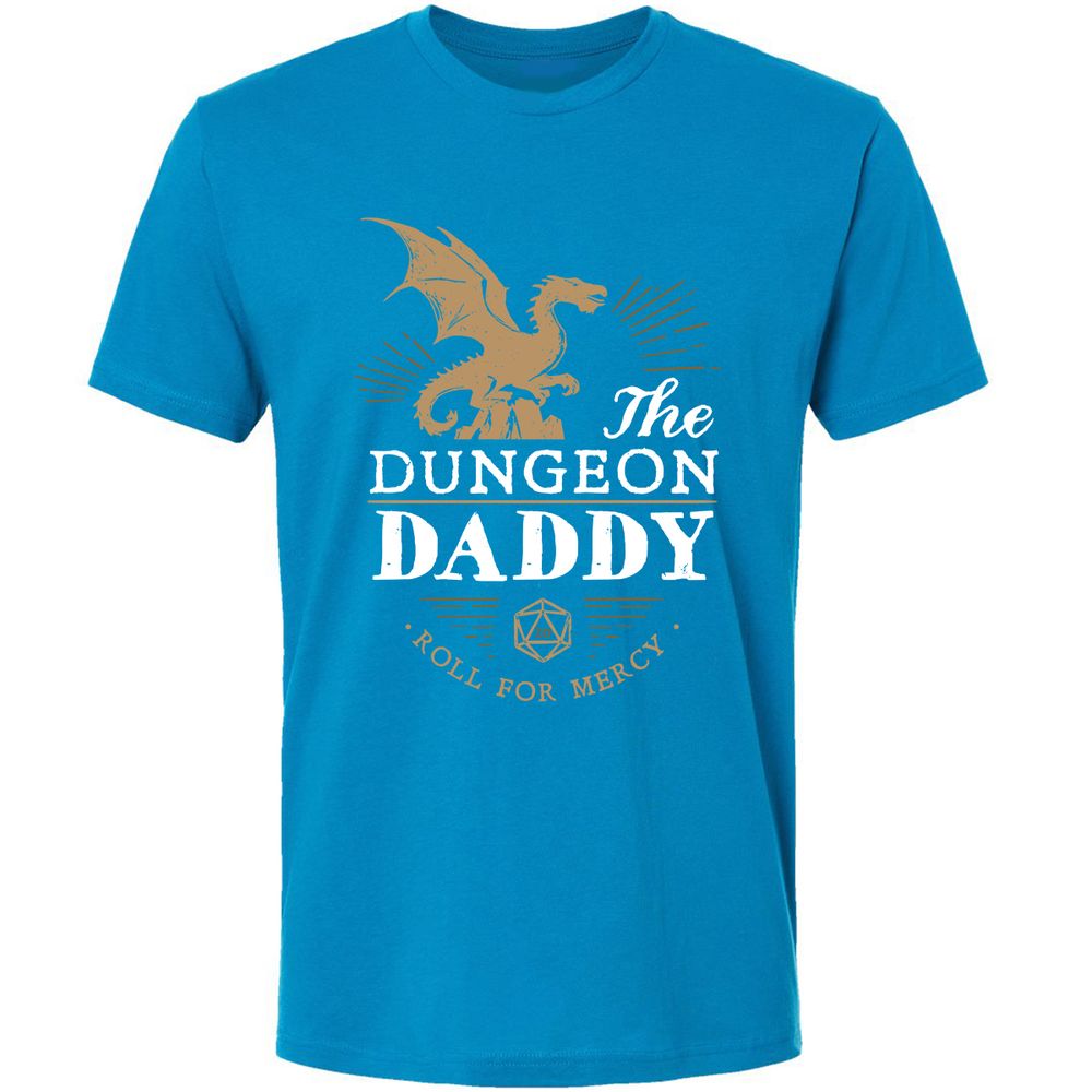 Dungeon Daddy Roll For Mercy Premium Unisex T-Shirt - Turquoise - 16