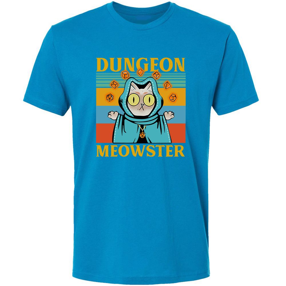 Dungeon Meowster Premium Unisex T-Shirt - Turquoise - 16