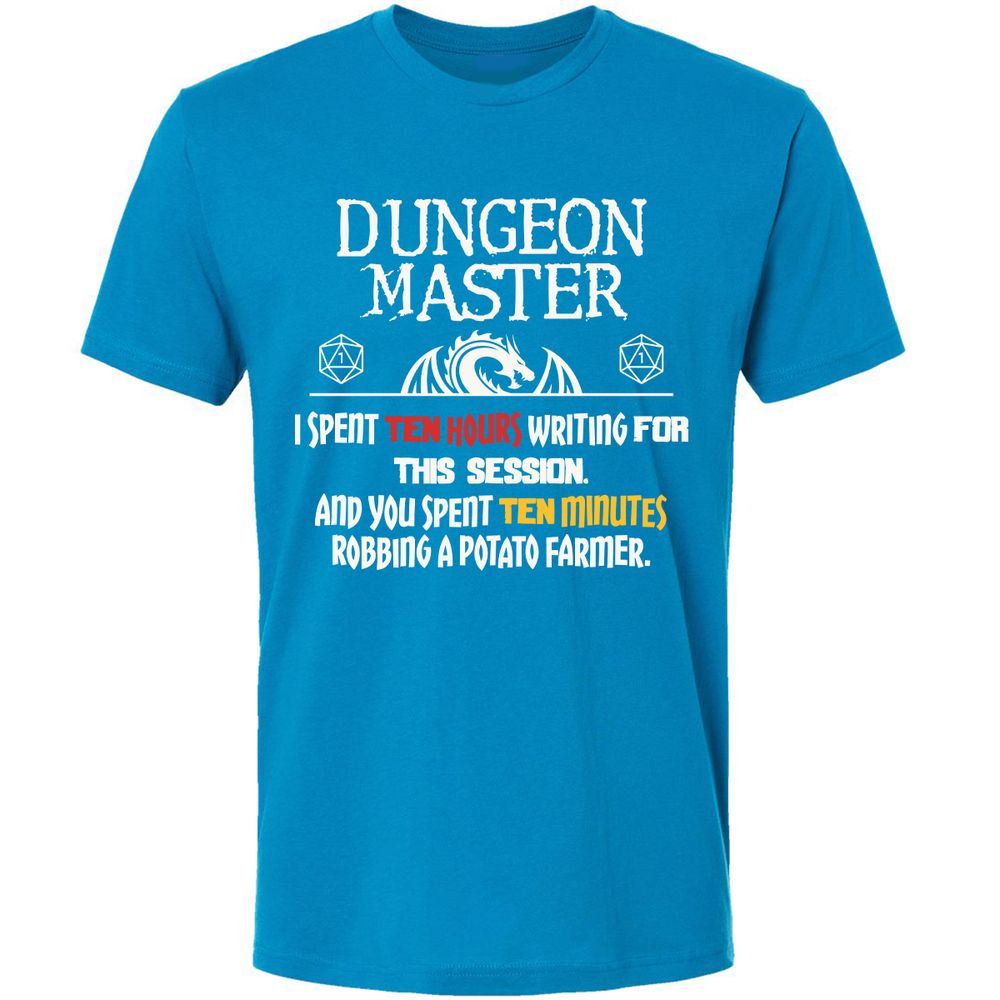 Dungeon Master Chaos Meme Premium Unisex T-Shirt - Turquoise - 16