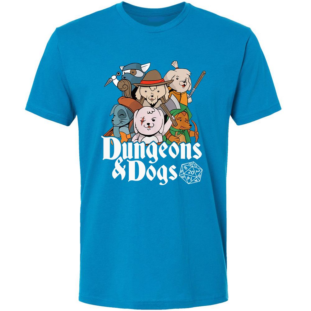 Dungeons & Dogs Premium Unisex T-Shirt - Turquoise - 16